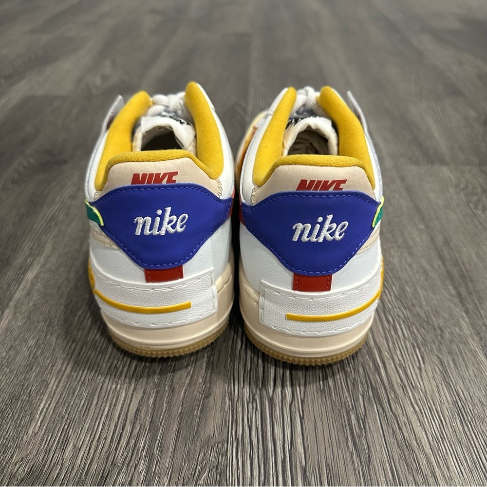 White Multicolor Low-Top Women's Sneakers - Picture 3 of 6